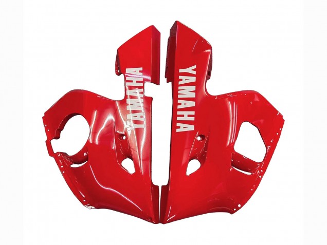 Erschwingliche Yamaha YZF 600 R6 Motorrad Verkleidung 1998-2002 - Rot Weiss Glanzendes Schwarz