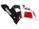 Erschwingliche Yamaha YZF 600 R6 Motorrad Verkleidung 1998-2002 - Weiss Rot Glanzendes Schwarz