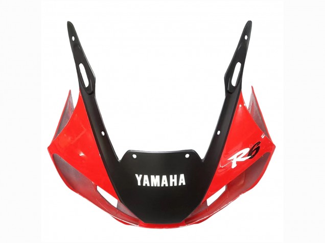 Erschwingliche Yamaha YZF 600 R6 Motorrad Verkleidung 1998-2002 - Weiss Rot Glanzendes Schwarz
