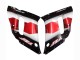 Erschwingliche Yamaha YZF 600 R6 Motorrad Verkleidung 1998-2002 - Rot Weiss Glanzendes Schwarz