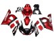 Erschwingliche Yamaha YZF 600 R6 Motorrad Verkleidung 1998-2002 - Rot Weiss Glanzendes Schwarz