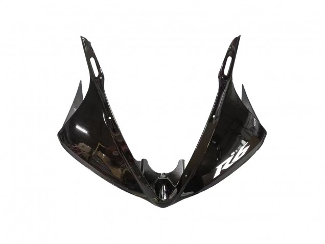 Erschwingliche Yamaha YZF R6S Motorrad Verkleidung 2006-2009 - Glanzendes Schwarz Matt Schwarz Weiss Aufkleber