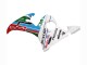 Erschwingliche Yamaha YZF R6S Motorrad Verkleidung 2006-2009 - Weiss Blau Grun Rot Kastinee Dunlop Motul