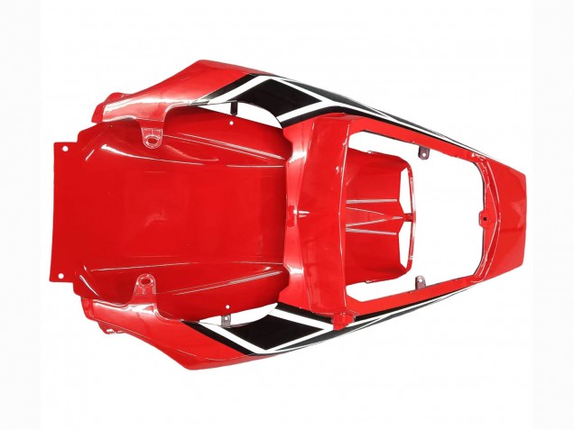 Erschwingliche Yamaha YZF R6 Motorrad Verkleidung 2003-2004 - Weiss Rot Glanzendes Schwarz