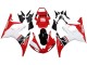 Erschwingliche Yamaha YZF R6 Motorrad Verkleidung 2003-2004 - Weiss Rot Glanzendes Schwarz