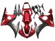 Erschwingliche Yamaha YZF R6S Motorrad Verkleidung Kit 2006-2009 - Rot Matt Schwarz