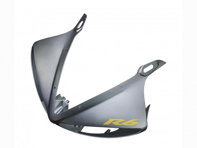 Erschwingliche Yamaha YZF R6S Motorrad Verkleidung 2006-2009 - Matt Grau Matt Schwarz Gold Aufkleber