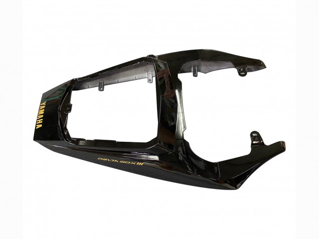 Erschwingliche Yamaha YZF R6S Motorrad Verkleidung 2006-2009 - Glanzendes Schwarz Matt Schwarz Gold Aufkleber