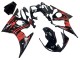 Erschwingliche Yamaha YZF R6S Motorrad Verkleidung 2006-2009 - Glanzendes Schwarz Rot