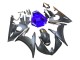 Erschwingliche Yamaha YZF R6S Motorrad Verkleidung 2006-2009 - Blau Matt Schwarz