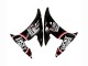 Erschwingliche Yamaha YZF R6S Motorrad Verkleidung 2006-2009 - Glanzendes Schwarz Rot Weiss Lucky Strike Motul