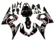 Erschwingliche Yamaha YZF R6S Motorrad Verkleidung 2006-2009 - Glanzendes Schwarz Rot Weiss Lucky Strike Motul