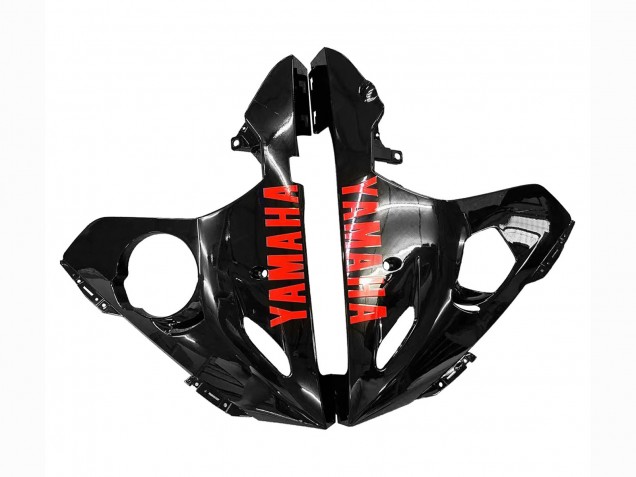 Erschwingliche Yamaha YZF R6S Motorrad Verkleidung 2006-2009 - Glanzendes Schwarz Rot