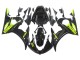 Erschwingliche Yamaha YZF R6S Motorrad Verkleidung 2006-2009 - Glanzendes Schwarz Neon Gelb