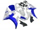 Erschwingliche Yamaha YZF R6 Motorrad Verkleidung 2003-2004 - Weiss Blau GYTR
