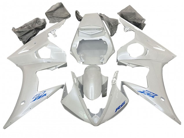 Erschwingliche Yamaha YZF R6S Motorrad Verkleidung 2006-2009 - Weiss