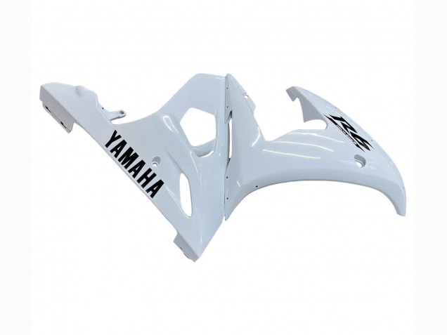 Erschwingliche Yamaha YZF R6S Motorrad Verkleidung 2006-2009 - Weiss Schwarz Aufkleber