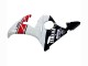 Erschwingliche Yamaha YZF R6 Motorrad Verkleidung 2003-2004 - Weiss Rot Glanzendes Schwarz Motul