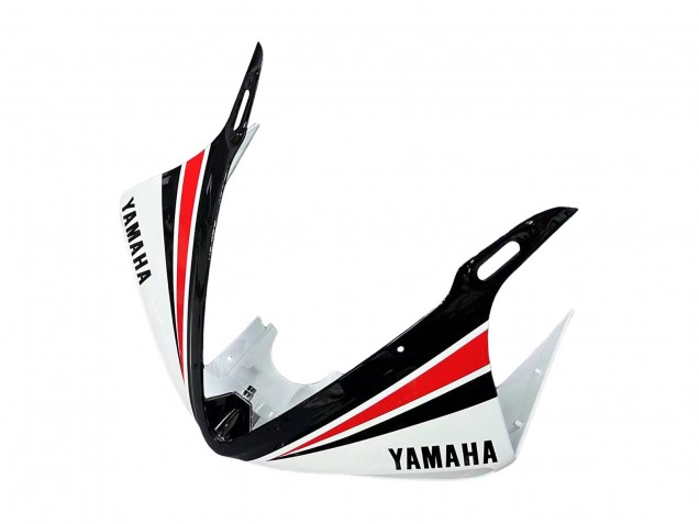 Erschwingliche Yamaha YZF R6S Motorrad Verkleidung 2006-2009 - Weiss Rot Glanzendes Schwarz Motul