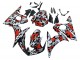 Erschwingliche Yamaha YZF R6S Motorrad Verkleidung 2006-2009 - Schwarz Rot Grau Camouflage