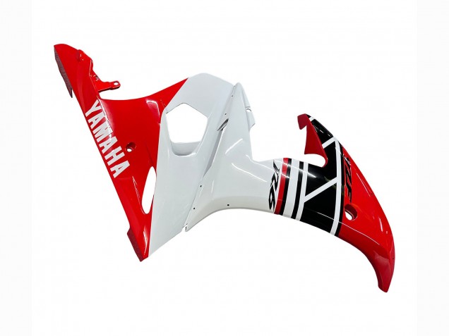 Erschwingliche Yamaha YZF R6S Motorrad Verkleidung 2006-2009 - Rot Weiss Schwarz
