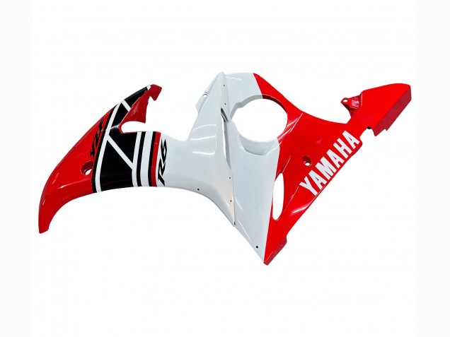 Erschwingliche Yamaha YZF R6S Motorrad Verkleidung 2006-2009 - Rot Weiss Schwarz