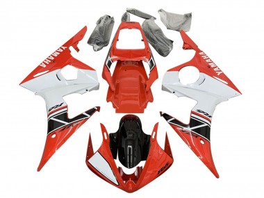 Erschwingliche Yamaha YZF R6S Motorrad Verkleidung 2006-2009 - Rot Weiss Schwarz