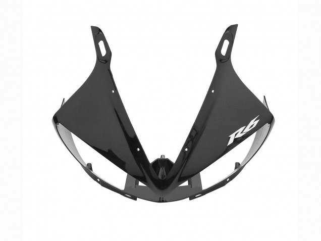 Erschwingliche Yamaha YZF R6S Motorrad Verkleidung 2006-2009 - Glanzendes Schwarz Matt Schwarz