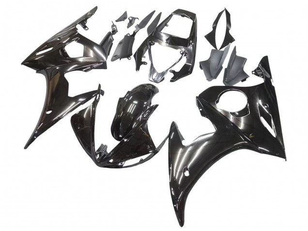 Erschwingliche Yamaha YZF R6S Motorrad Verkleidung 2006-2009 - Glanzendes Schwarz