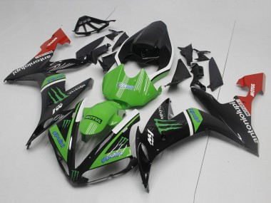 Erschwingliche Yamaha YZF R1 Motorrad Verkleidung 2004-2006 - Glanzendes Schwarz Weiss Rot Grun Monster