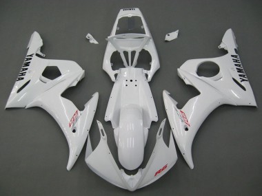 Erschwingliche Yamaha YZF R6S Motorrad Verkleidung 2006-2009 - Weiss