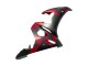 Erschwingliche Yamaha YZF 600 R6 Motorrad Verkleidung 2005 - Matt Schwarz Rot Geometric