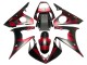 Erschwingliche Yamaha YZF 600 R6 Motorrad Verkleidung 2005 - Matt Schwarz Rot Geometric