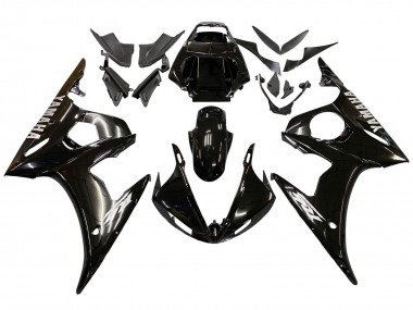 Erschwingliche Yamaha YZF 600 R6 Motorrad Verkleidung 2005 - Glanzendes Schwarz