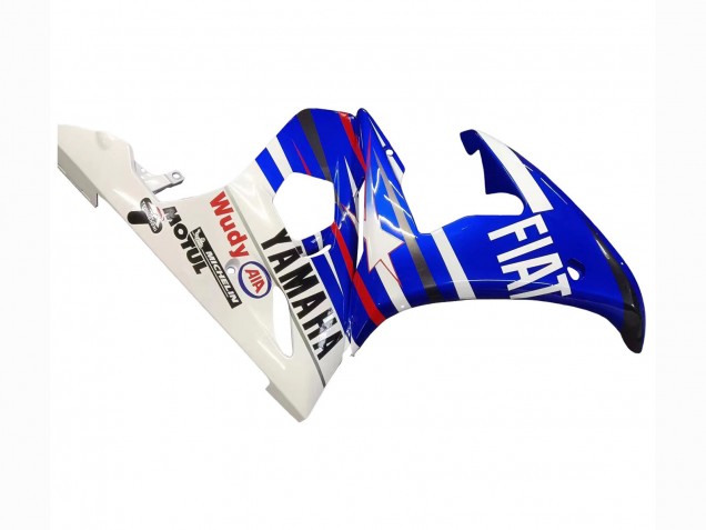 Erschwingliche Yamaha YZF 600 R6 Motorrad Verkleidung 2005 - Blau Weiss Rot Motul Michelin Fiat