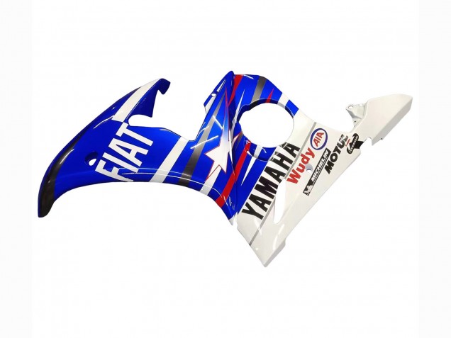 Erschwingliche Yamaha YZF 600 R6 Motorrad Verkleidung 2005 - Blau Weiss Rot Motul Michelin Fiat
