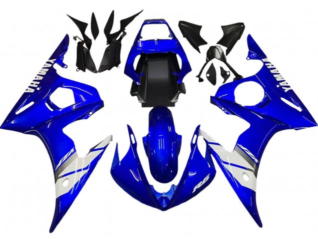 Erschwingliche Yamaha YZF 600 R6 Motorrad Verkleidung 2005 - Blau Weiss