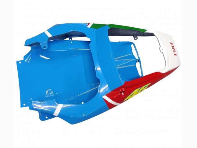 Erschwingliche Yamaha YZF 600 R6 Motorrad Verkleidung 2005 - Hellblau Weiss Grun Rot Kastinee Dunlop Motul