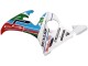 Erschwingliche Yamaha YZF 600 R6 Motorrad Verkleidung 2005 - Hellblau Weiss Grun Rot Kastinee Dunlop Motul