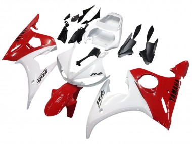 Erschwingliche Yamaha YZF 600 R6 Motorrad Verkleidung 2005 - Weiss Rot
