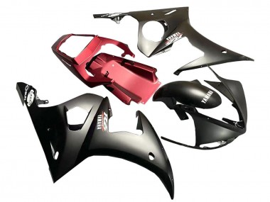 Erschwingliche Yamaha YZF 600 R6 Motorrad Verkleidung 2005 - Matt Schwarz Rot