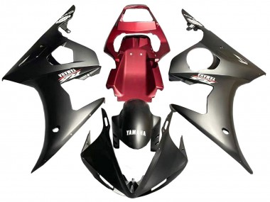 Erschwingliche Yamaha YZF 600 R6 Motorrad Verkleidung 2005 - Matt Schwarz Rot