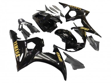 Erschwingliche Yamaha YZF 600 R6 Motorrad Verkleidung 2005 - Schwarzes Gold