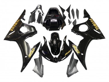 Erschwingliche Yamaha YZF 600 R6 Motorrad Verkleidung 2005 - Schwarzes Gold