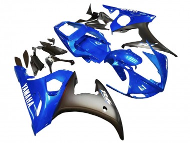Erschwingliche Yamaha YZF 600 R6 Motorrad Verkleidung 2005 - Blau Matt Schwarz