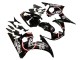 Erschwingliche Yamaha YZF 600 R6 Motorrad Verkleidung 2005 - Glanzendes Schwarz Weiss Lucky Strike Motul