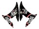 Erschwingliche Yamaha YZF 600 R6 Motorrad Verkleidung 2005 - Glanzendes Schwarz Weiss Lucky Strike Motul