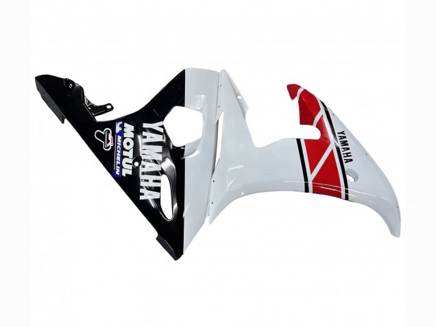 Erschwingliche Yamaha YZF 600 R6 Motorrad Verkleidung 2005 - Weiss Schwarz Rot Motul