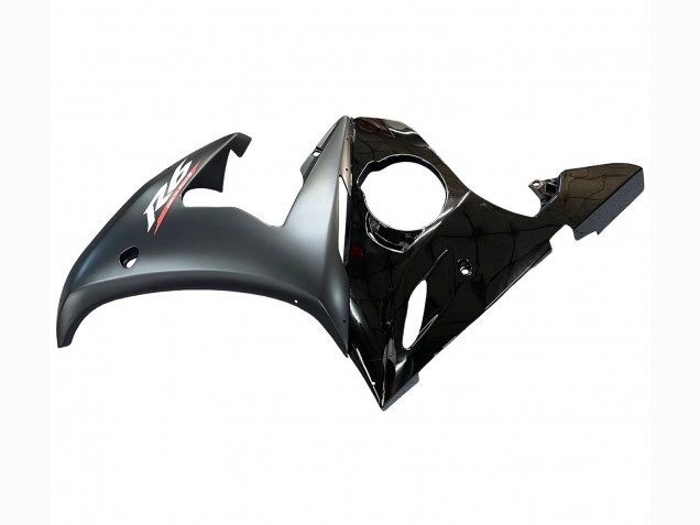 Erschwingliche Yamaha YZF 600 R6 Motorrad Verkleidung 2005 - Glanzendes Schwarz Matt Schwarz Gold