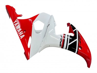 Erschwingliche Yamaha YZF 600 R6 Motorrad Verkleidung 2005 - Weiss Rot Glanzendes Schwarz